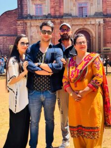 Aly Goni With His Family