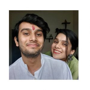 Rashmi Agdekar with her brother