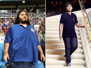 Anant Ambani after weight lose pic and before weight lose